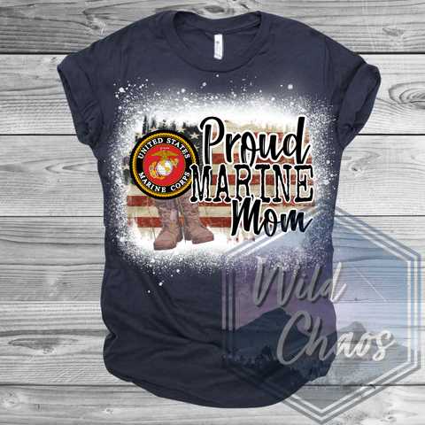 Proud Marine Mom Flag/Boots